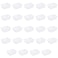 Sterilite 16058024 Mini Storage Tray White 24Pack
