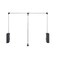 Rev-A-Shelf RevAShelf 3548 Pull Down Adjustable Side Mounted Closet Rod with Telescoping Handle for Custom Closet Systems Min Opening Width of 35 Chrome CPDR3548