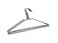 THE UM24 White Vinyl Coated Drip Dry Wire Hanger 10PC