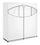 Whitmor 60inch ExtraWide Clothes Closet 60 with White Cover