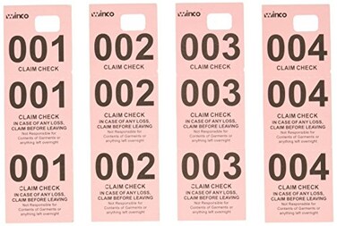 Winco Coat Checks Pink 500 Per Box Medium