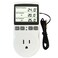 ecoartheating Plug in Thermostat Temperature Controller Heavy Duty Digital Thermostat Outlet Plug Heating Cooling Mode Countdown Timer