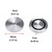 Antrader M8 Thread 40mm Diameter 7mm Thick Aluminum Circle Disc Glass Top Adapter for Glass Table Tea Tables with AntiSlip Rubber Ring 4 Pack