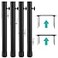 ruiru bro Table Leg Extenders for Folding Tables StraightBent LegHeavy Duty Folding Table Leg Extensions4 LevelsHeights Adjustable RisersIdeal for Improving Your Back Pain4Pack