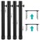 ruiru bro Table Leg Extenders for Folding Tables StraightBent LegHeavy Duty Folding Table Leg Extensions4 LevelsHeights Adjustable RisersIdeal for Improving Your Back Pain4Pack