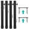 ruiru bro Table Leg Extenders for Folding Tables StraightBent LegHeavy Duty Folding Table Leg Extensions4 LevelsHeights Adjustable RisersIdeal for Improving Your Back Pain4Pack