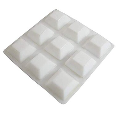 Shepherd Hardware 9560 12Inch SurfaceGard White Adhesive Bumper Pads 9Count
