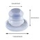 bnafes 50Pcs Soft Stem Bumpers 5mm Thread Diameter Anti Collision Embedded Rubber Bumpers for Glass Table Cabinet