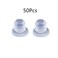 bnafes 50Pcs Soft Stem Bumpers 5mm Thread Diameter Anti Collision Embedded Rubber Bumpers for Glass Table Cabinet