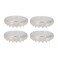 SOFTTOUCH SoftTouch 4 Round Spiked Caster Cups for Carpet Plastic AntiDent Carpet Protector Caster Cups for Tables Beds Sofas Chairs Set of 4 Clear