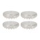 SOFTTOUCH SoftTouch 4 Round Spiked Caster Cups for Carpet Plastic AntiDent Carpet Protector Caster Cups for Tables Beds Sofas Chairs Set of 4 Clear