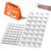 FURNIMATE Clear Rubber Feet 72PCS Self Adhesive Rubber Feet Bumper Pads Tall Square Bumpers for Electronics Speakers Computers Keyboard PS4