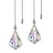LONGSHENG - 2 PCS Crystal AB Coating Ceiling Fan Pull Chain Extender Prisms Drop Gifts