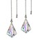 LONGSHENG - 2 PCS Crystal AB Coating Ceiling Fan Pull Chain Extender Prisms Drop Gifts