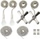Iceyyyy 2 Set Silver Ceiling Fan Pull Chain Set Including Extra 354 Inches Copper Beaded Ball Fan Pull Chain Extension and Ceiling Fan Chain Connector