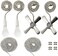 Iceyyyy 2 Set Silver Ceiling Fan Pull Chain Set Including Extra 354 Inches Copper Beaded Ball Fan Pull Chain Extension and Ceiling Fan Chain Connector