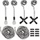 Iceyyyy Ceiling Fan Pull Chains Set Including 4Pcs Beaded Ball Fan Pull Chain Pendant Extra 8Pcs Beaded and Pull Loop Connectors 2Pcs 354 inches Fan Pull Chain Extension