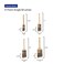 Pro Grade Paint Brushes 4 Pack Variety Angle Paint Brushes