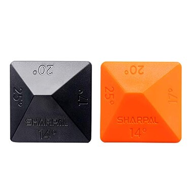 SHARPAL 196N ANGLE PYRAMID Whetstone Knife Blade Sharpener Sharpening Stone Angle Guide 2Pack 4 Universal Angles14 17 20 25