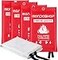 Mondoshop Fire Blanket for Home and Kitchen 4 Pack 40 x 40 Coverage
