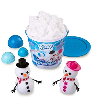 Play Visions Floof Modeling Clay Reuseable Indoor Snow Mr Mrs Snowman Set With Endless Creations and 22 Molding Accessories
