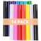 HTVRONT Permanent Vinyl for Cutting Machine 14 Pack Glossy Adhesive Vinyl 12 X 12 Permanent Bundle for Craft Projects Adhesive Sheets Compatible with Cricut Cutting Machine Silhouette Cameo