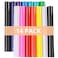HTVRONT Permanent Vinyl for Cutting Machine 14 Pack Glossy Adhesive Vinyl 12 X 12 Permanent Bundle for Craft Projects Adhesive Sheets Compatible with Cricut Cutting Machine Silhouette Cameo