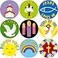 Fancy Land HE Lives Easter Religious Stickers 200PCS Per Roll for VBS Education