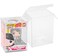 Viturio Pop Protector Case Compatible with 4 Inch Funko Pop Vinyl Figures 100 Pack Clear Plastic Box for Figurine Storage