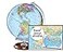 Replogle Student Educational Classic World globe Blue Ocean Raised Relief feature including a bonus map made in USA 1230cm diameter