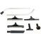 Cen-Tec Systems Complete Backpack Vacuum Attachment Kit w 2Piece SWand Floor Brush and Squeegee Tool