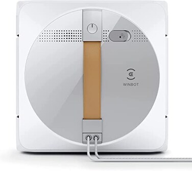 ECOVACS Winbot W1 Pro Window Cleaning Robot Intelligent Cleaning with Dual Cross Water Spray Technology Win SLAM 30 Path Planning 2800Pa Suction Power Edge Detection Technology App ControlGrey