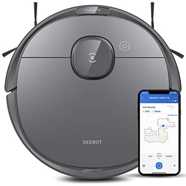 ECOVACS Ecovacs Deebot T8 Robot Vacuum and Mop Cleaner Precise Laser Navigation Multifloor Mapping Intelligent Object Avoidance Fullcustomize clean Nogo and Nomop Zones Autoempty Station Compatible