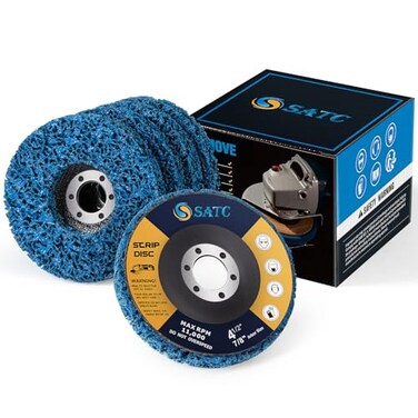 S SATC Stripping Discs 412 x 78 Rust Remover Wheel Remove Paint 5PCS Bule Strip Discs Oxidation Poly Strip Wheel Disc Abrasive Angle Grinding Wheel