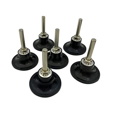 Nobranded 6 Pack 2 Inch Disc Pad Holder Adapter Quick Change Disc Adapter Drill Adapter with 14 Shank Pad Holder Lock Disc Holder for Polishing Sanding Surface Conditioning Disc Pad Holder Assembly