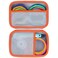 Lebakort Hard Case Compatible with SCRIB3D P1 Advanced MYNT3D Super Professional Printing 3Doodler Pro 3Doodler Flow PIKA3D PRO 3D Printing Pen Off White Orange Case