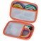 Lebakort Hard Case Compatible with SCRIB3D P1 Advanced MYNT3D Super Professional Printing 3Doodler Pro 3Doodler Flow PIKA3D PRO 3D Printing Pen Off White Orange Case