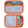Lebakort Hard Case Compatible with SCRIB3D P1 Advanced MYNT3D Super Professional Printing 3Doodler Pro 3Doodler Flow PIKA3D PRO 3D Printing Pen Off White Orange Case