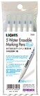 LEONIS Water Erasable Fabric Marking Pen Blue 5 Count Pack 78008