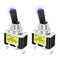 DAIERTEK DaierTek 12V Blue LED Lighted Toggle Switch 30 Amp 12 Volt Toggle Switch SPST ON Off 2 Position 3pin for Automotive Car Truck 2pcs