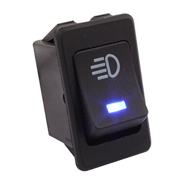 TOMALL Replacement Fog Light Toggle Switch DC 12V 35A ONOff Switch Blue Light for Universal Auto Car