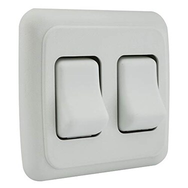 RecPro RV Switch SPST Switch OnOff Bezel RV Electrical Camper Switches White 2