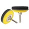 YAKAMOZ Yakamoz 2 Pack 3Inch Hook and Loop Sanding Backing Pad with 14 Inch Shank and Soft Foam Layer Buffering Pad Polishing Tool Kit for Drill Air Die Grinder Sander Grinding Rotary Tool