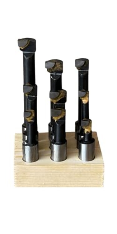 Almhs 12 Shank 9 Pcs Boring Bar Set Carbide Tipped Bars