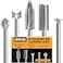 FOTYBEI Wood Carving Drill Bits Set Compatible with Dremel Rotary Tool 5 Different Engraving Drill Accessories Bit Wood Grinding Woodworking Tool with 3mm Shank for DIY Carving Drilling Micro Sculptur