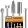 FOTYBEI Wood Carving Drill Bits Set Compatible with Dremel Rotary Tool 5 Different Engraving Drill Accessories Bit Wood Grinding Woodworking Tool with 3mm Shank for DIY Carving Drilling Micro Sculptur