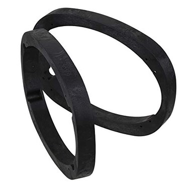 RDEXP Black 46 x 9 Solid Universal Speaker Adapter Mount 1 Depth Ring Adapter for Car Sound Tool Set of 2