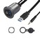 SinLoon USB 30 35mm Car Mount Flush Cable 33FT USB 30 Flush Mount Cable AUX Extension Dash Panel Waterproof Mount Cable for Car Boat Motorcycle