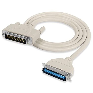 XMSJSIY DB25 to CN36 Parallel Printer Cable DB25 25 Pin Male to CN36 Centronics 36 Pin Male Serial Parallel Printer Extension Cable Adapter for Connect Computers Printers 25C30AWG 15M