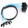 ADCAUDX SATAIII Cable 05M 6PcsSet Thin 90Degree SATA Cable RightAngle to Straight 6Gbps Data Bundled for Server Raid SSD HDD CD DVD Drives 16FT